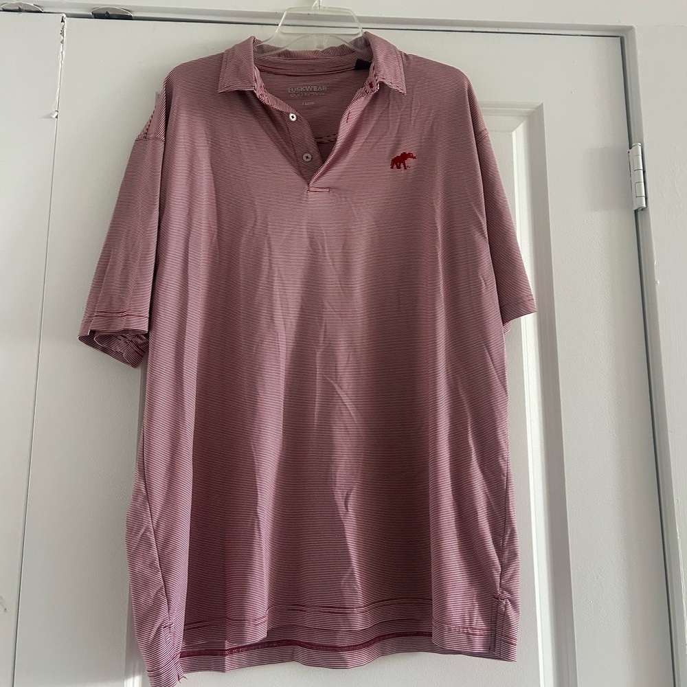 Alabama Tuskwear Striped Golf Polo